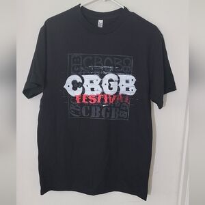 2025 CBGB Festival American Apparel Black T-Shirt Medium
